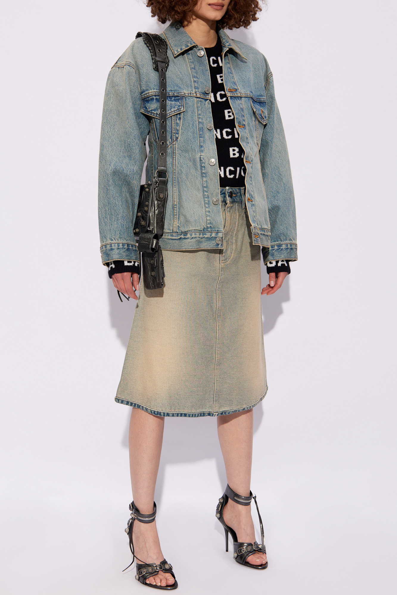 Light blue Denim skirt Balenciaga - Vitkac Italy